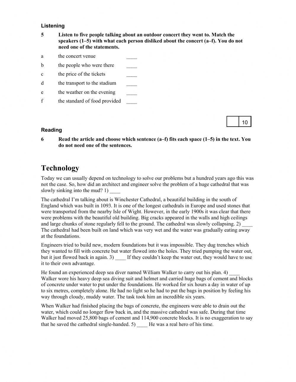 FINAL TEST Gold Experience B1+