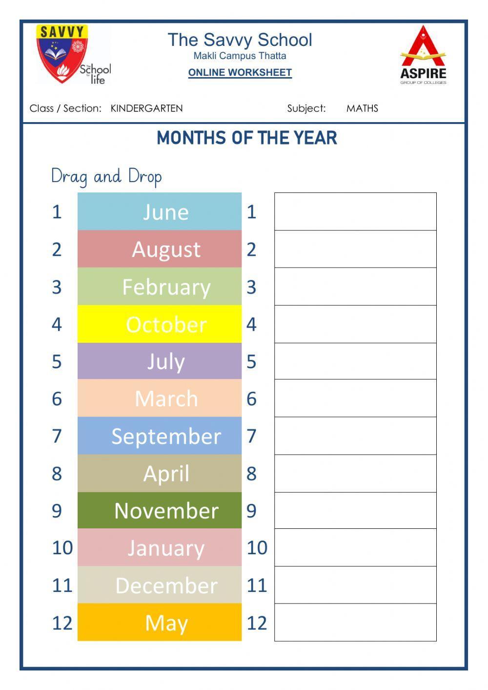 Months of Year