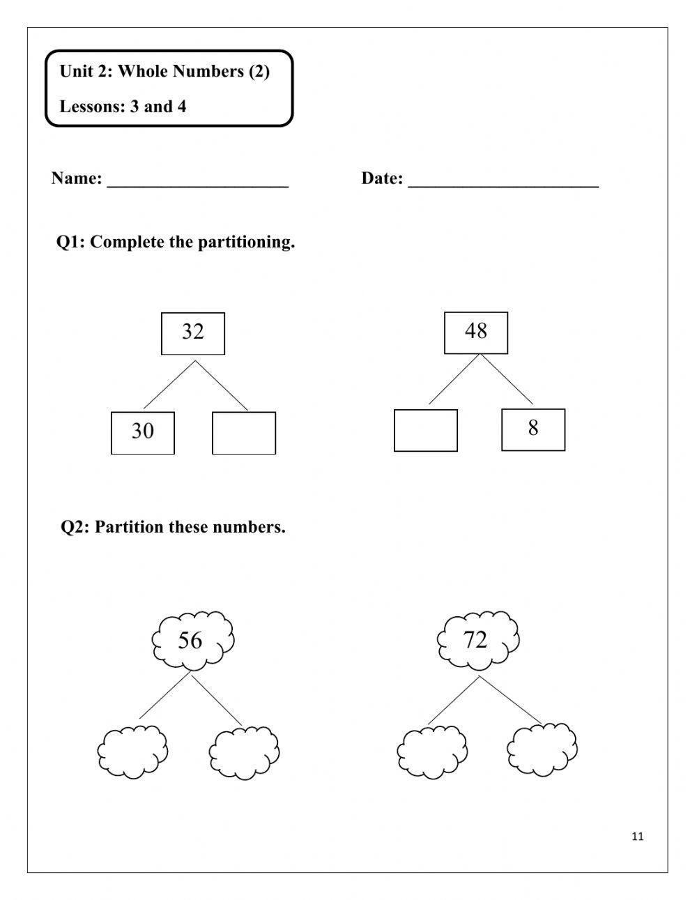Unit 2 Lesson 3 and 4