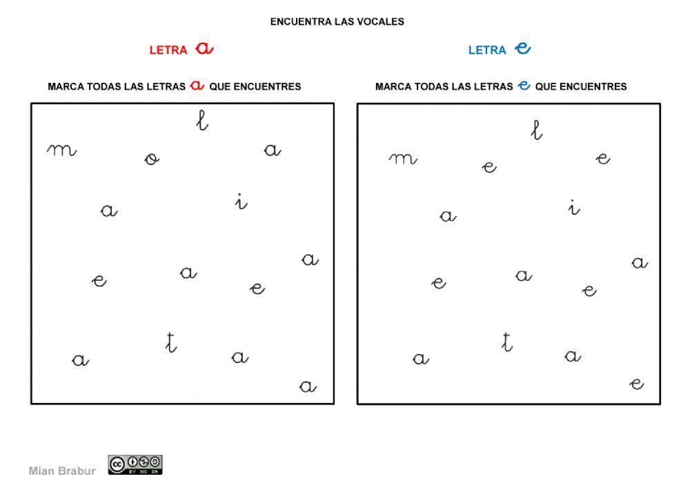 CUADERNO 1 DE LECTOESCRITURA - VOCALES