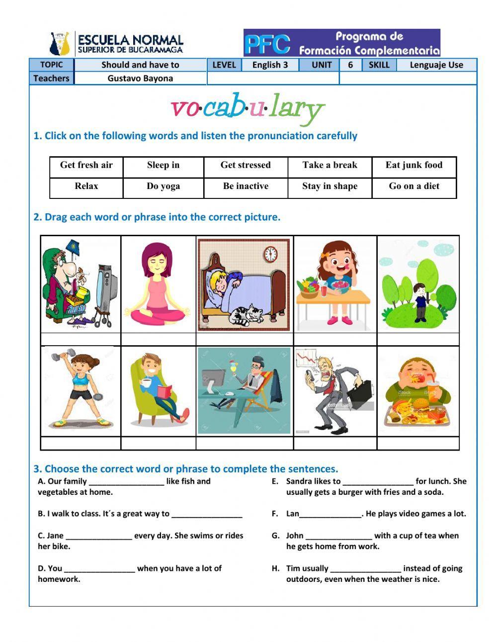 Healthy and unhealthy