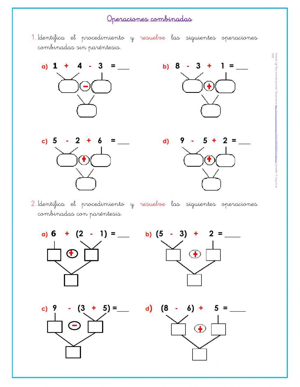 Operaciones Combinadas