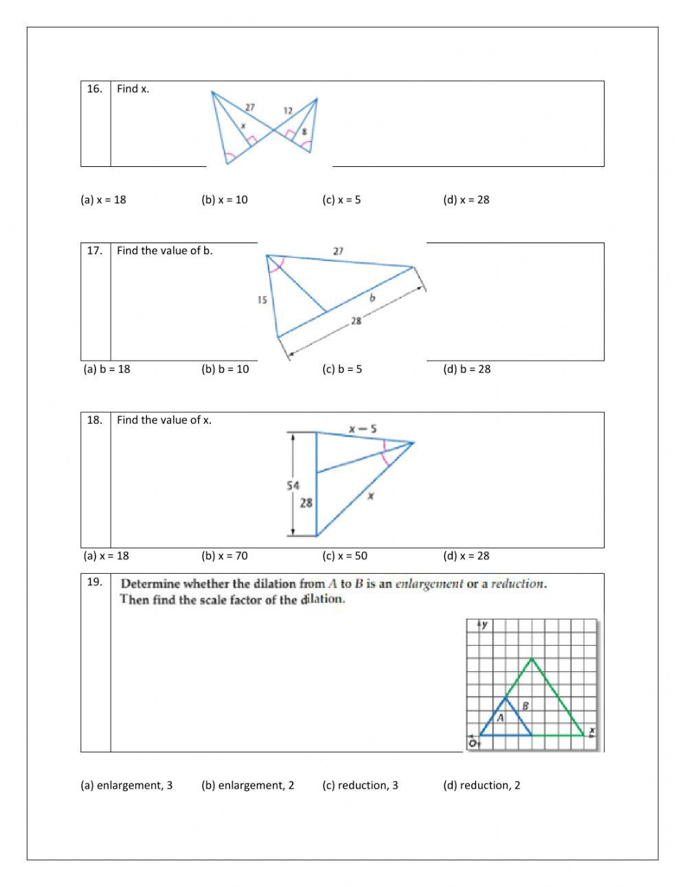 Grade 9 - Chapter 15 - Revision