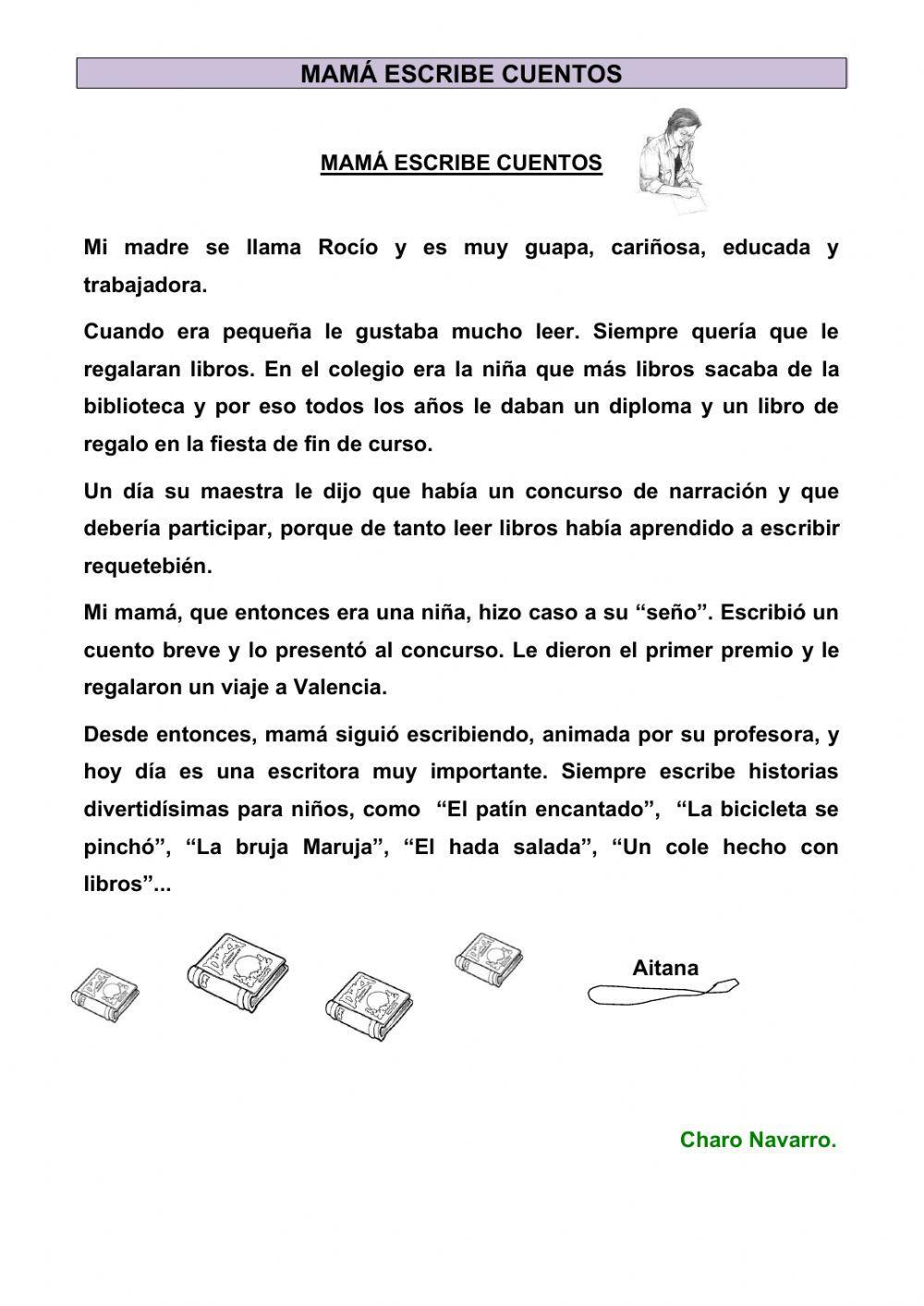 Mamá escribe cuentos