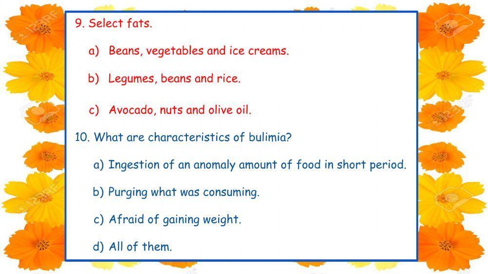 Nutrition and Eating Disorders