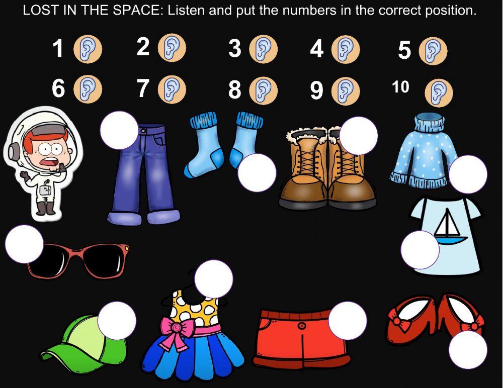 Lost in the space - Clothing Items