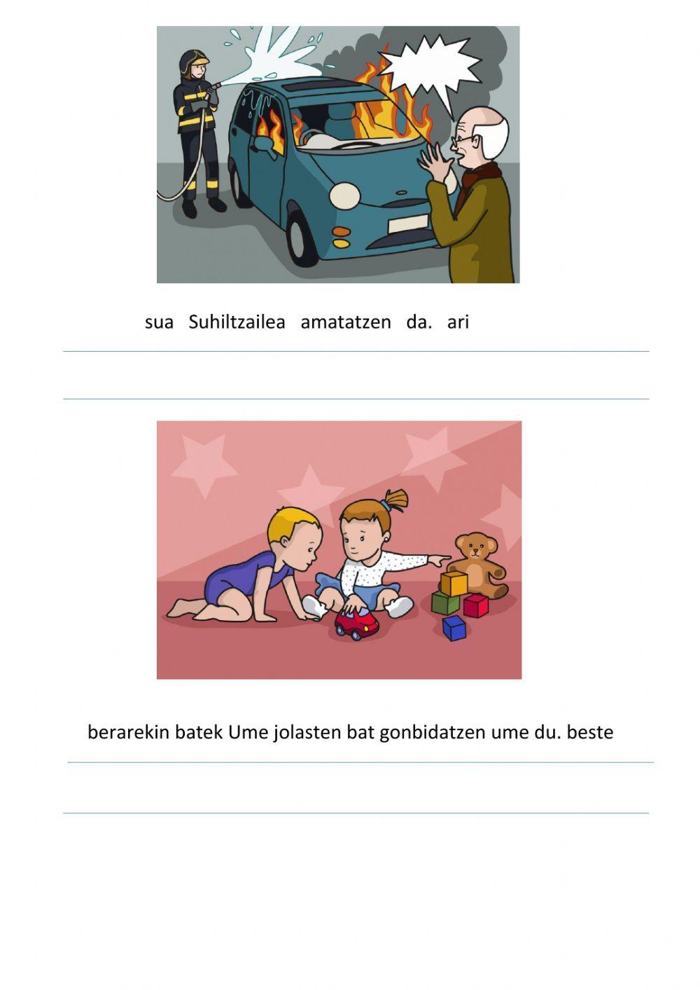 Esaldiak sortu ordenatu 3