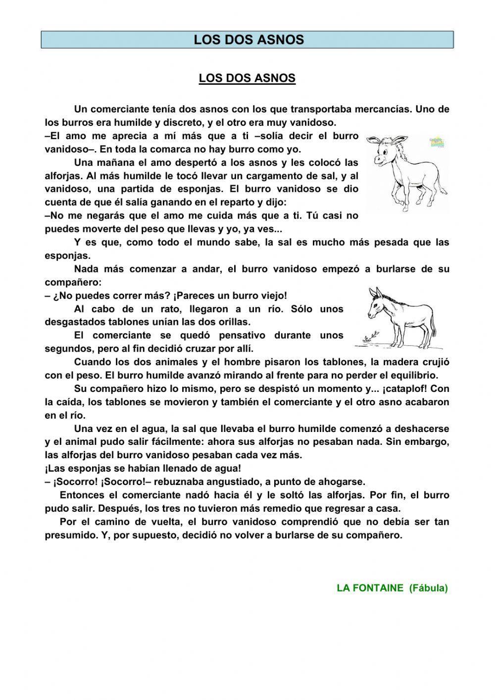 Los dos asnos