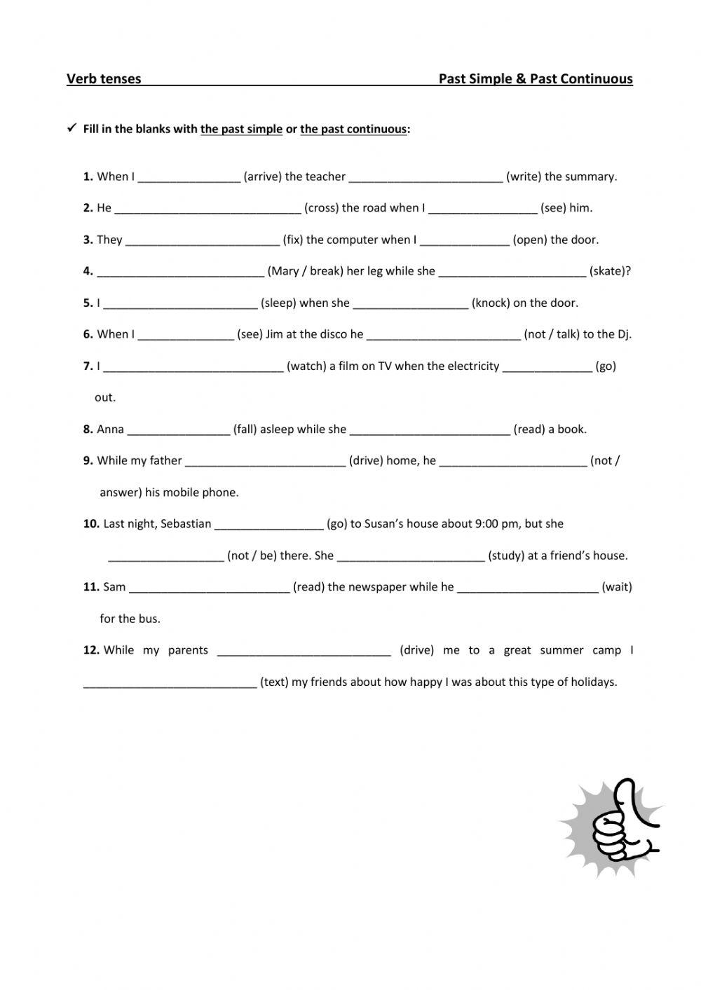 Past Simple and Past Continuous1