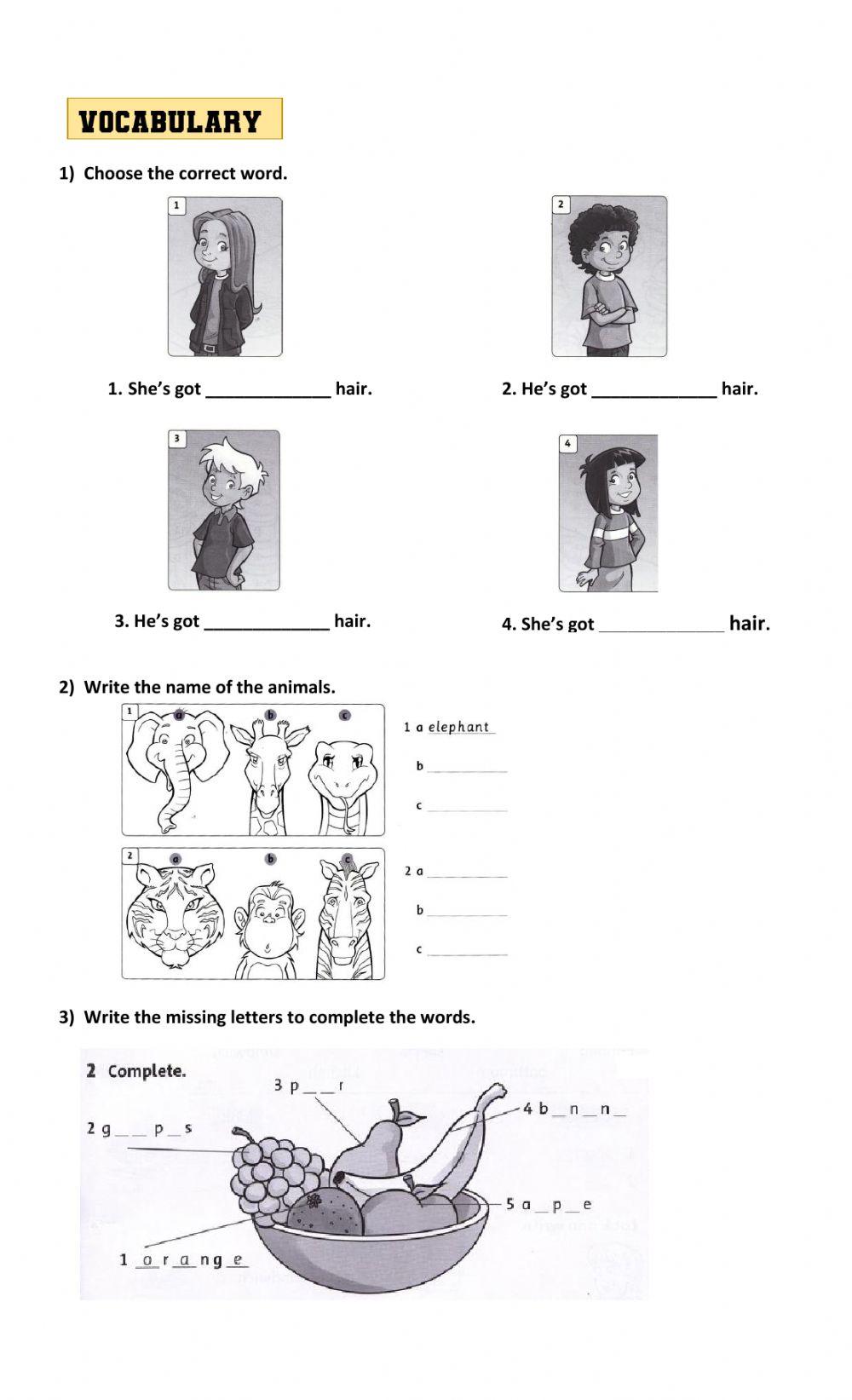 Family and friends 1b test