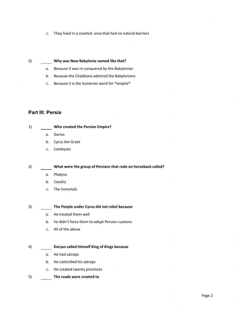 Mesopotamian Civilizations