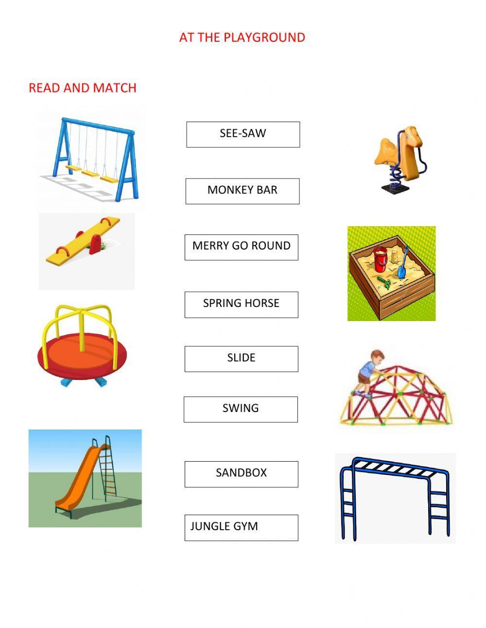 Playground vocabulary