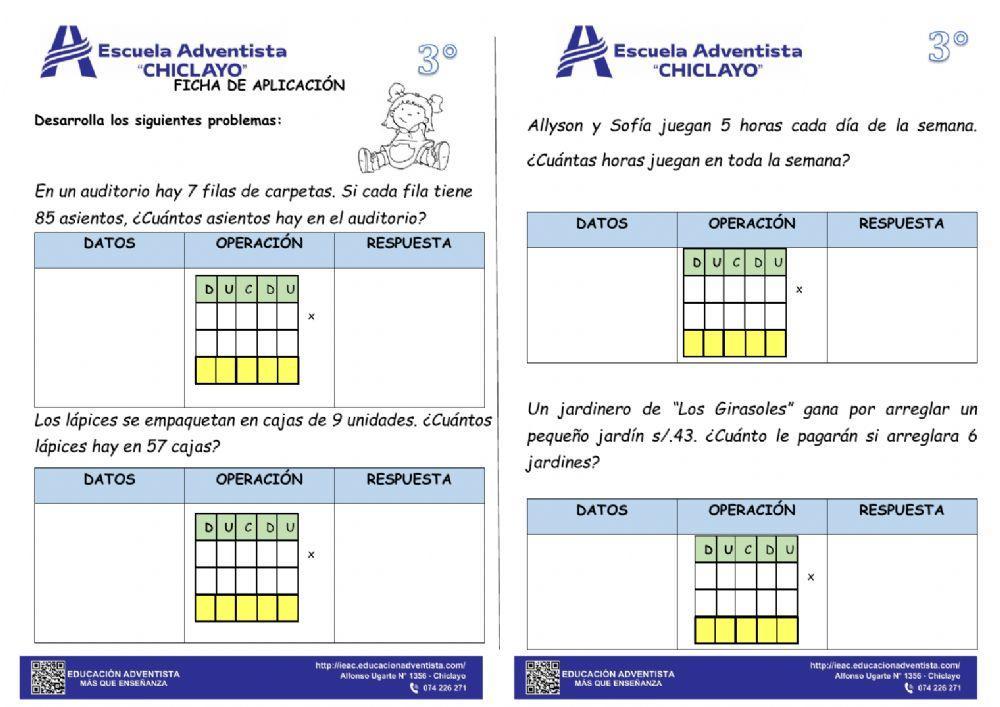 Problemas con multiplicacion