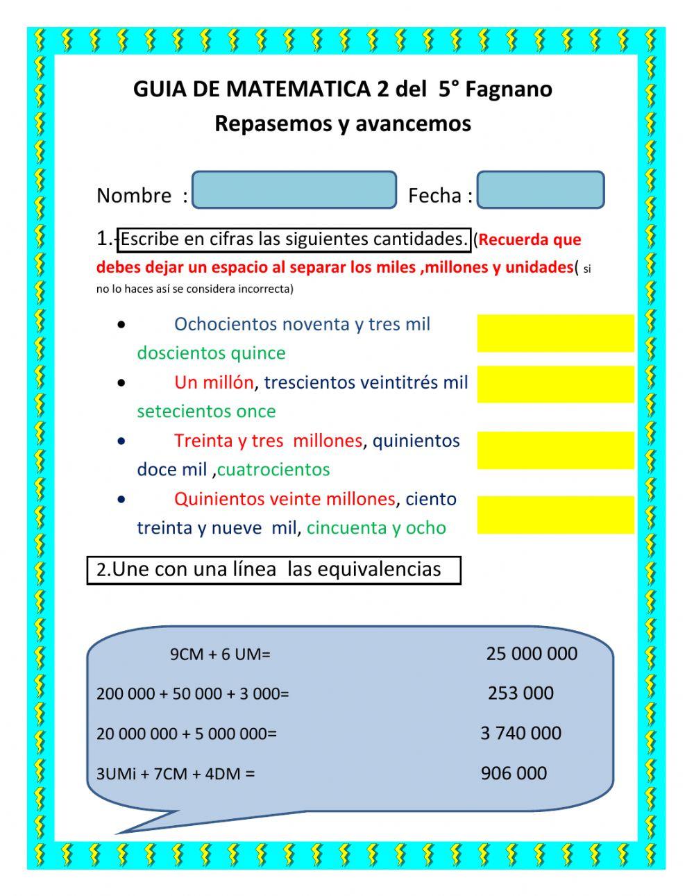 Guia de matematica