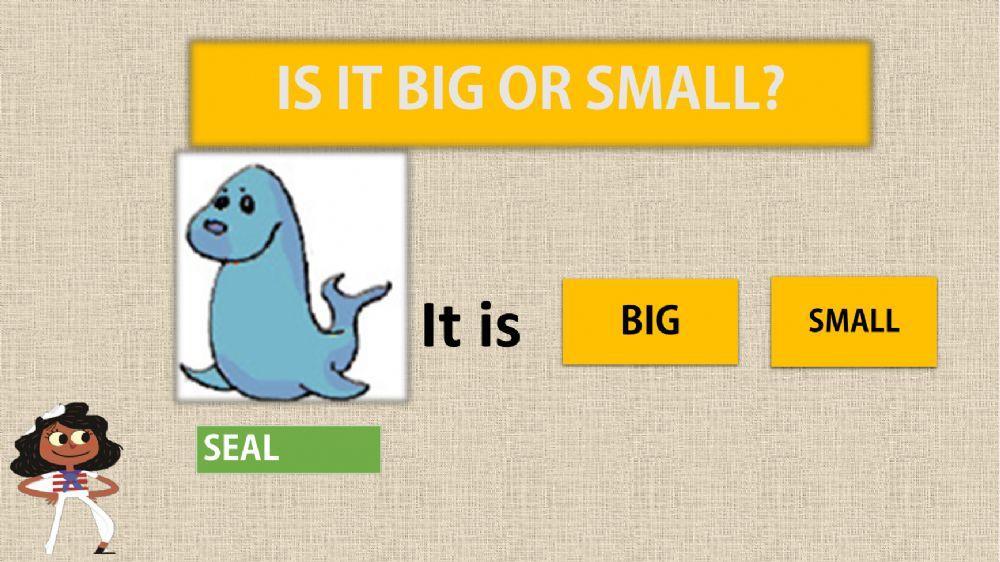 Big or small (sea animals)