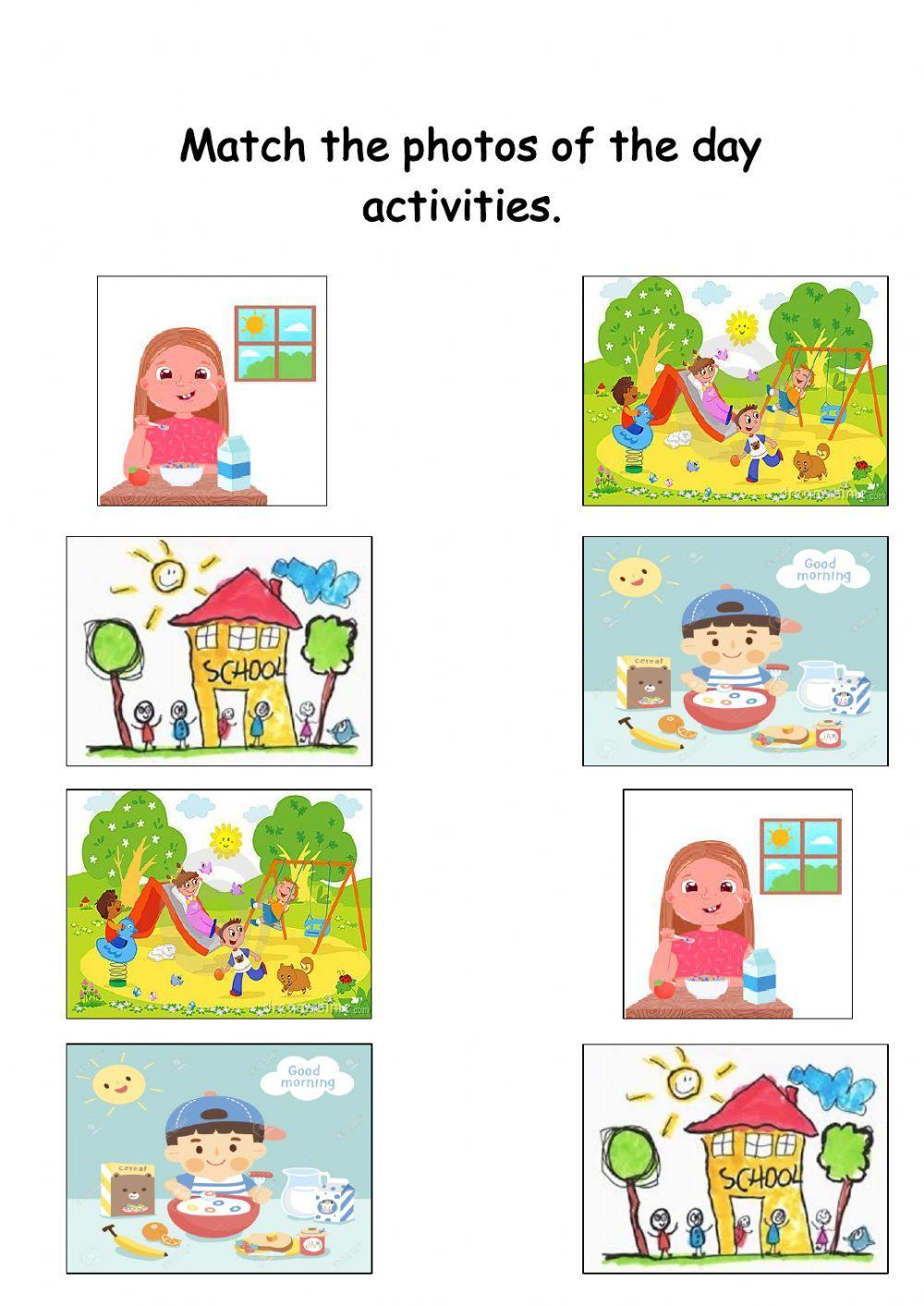 Matching Day Activities