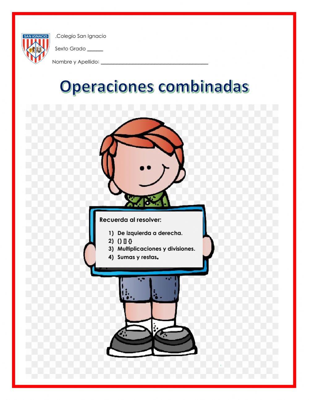 Operaciones combinada (fracciones)