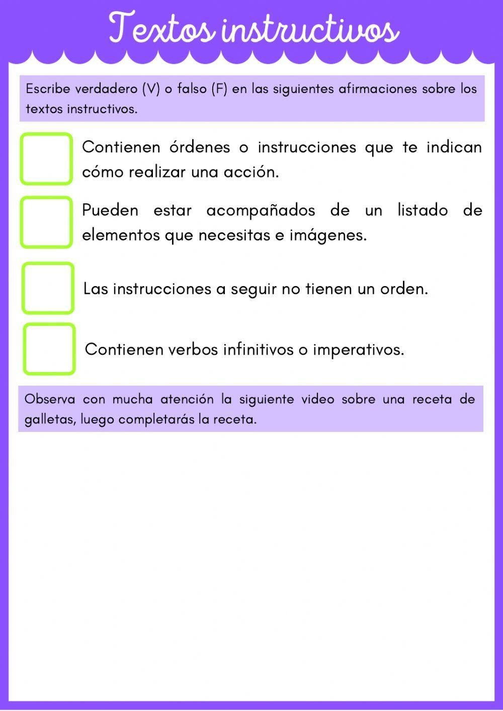 Textos instructivos
