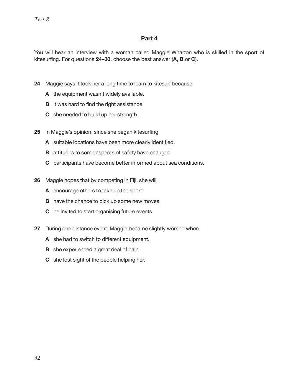 FCE - Listening paper part 1 to 4