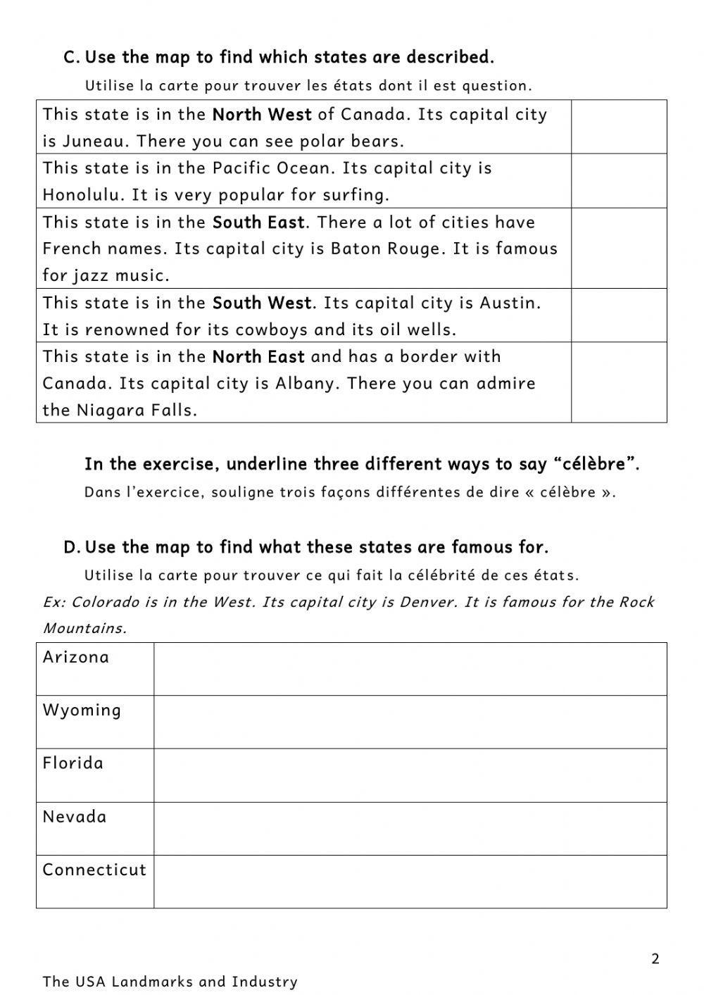 USA Landmarks and Industry