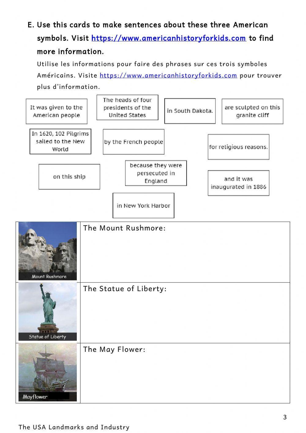 USA Landmarks and Industry