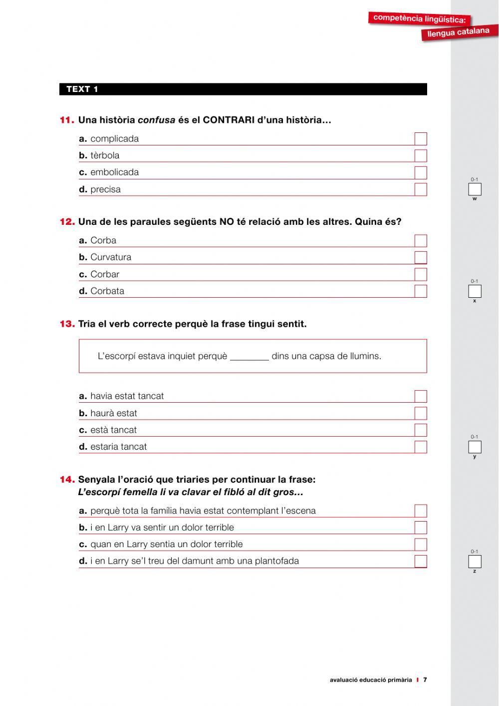 Comprensió lectora 3