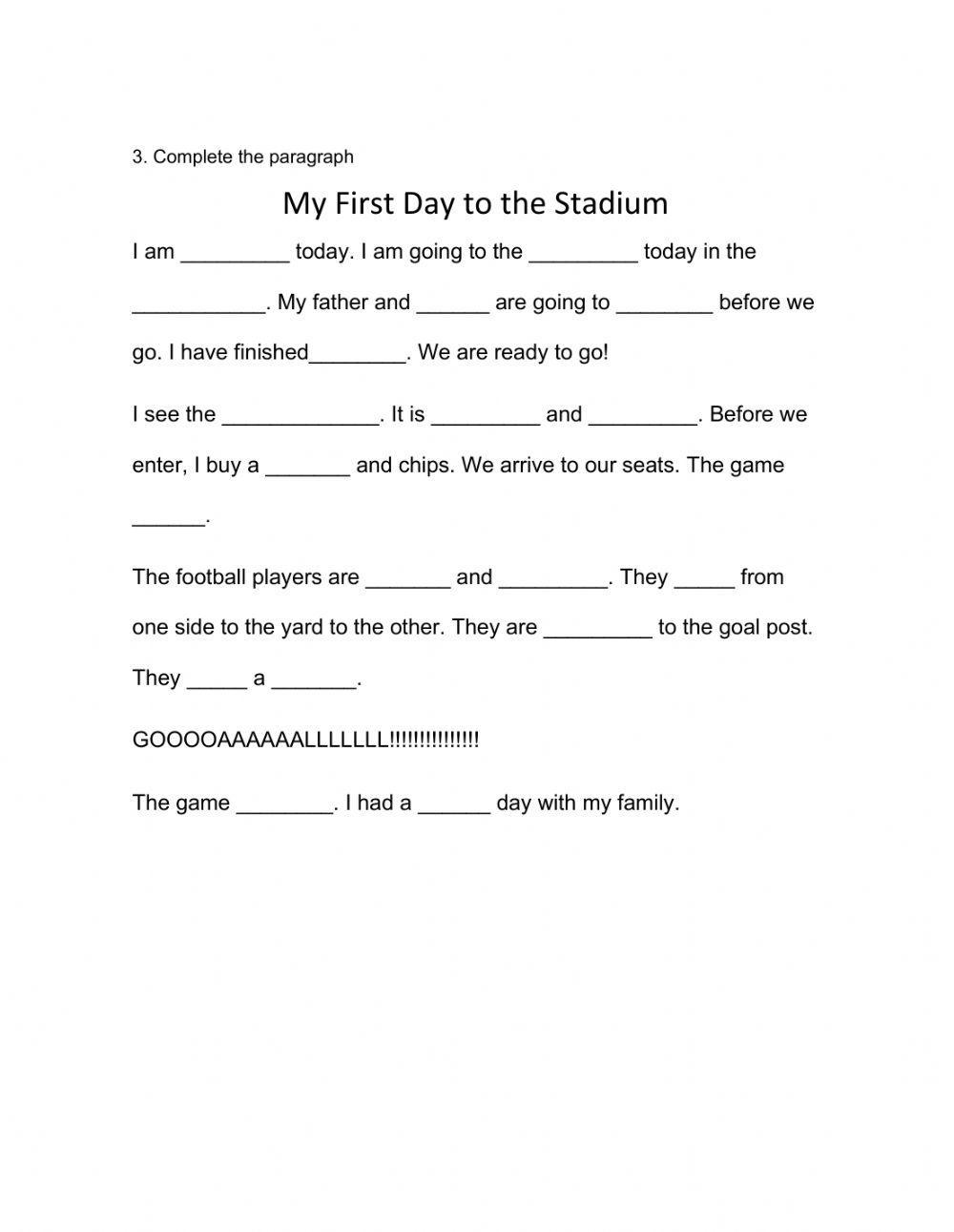 Sports and Exercise Part 1