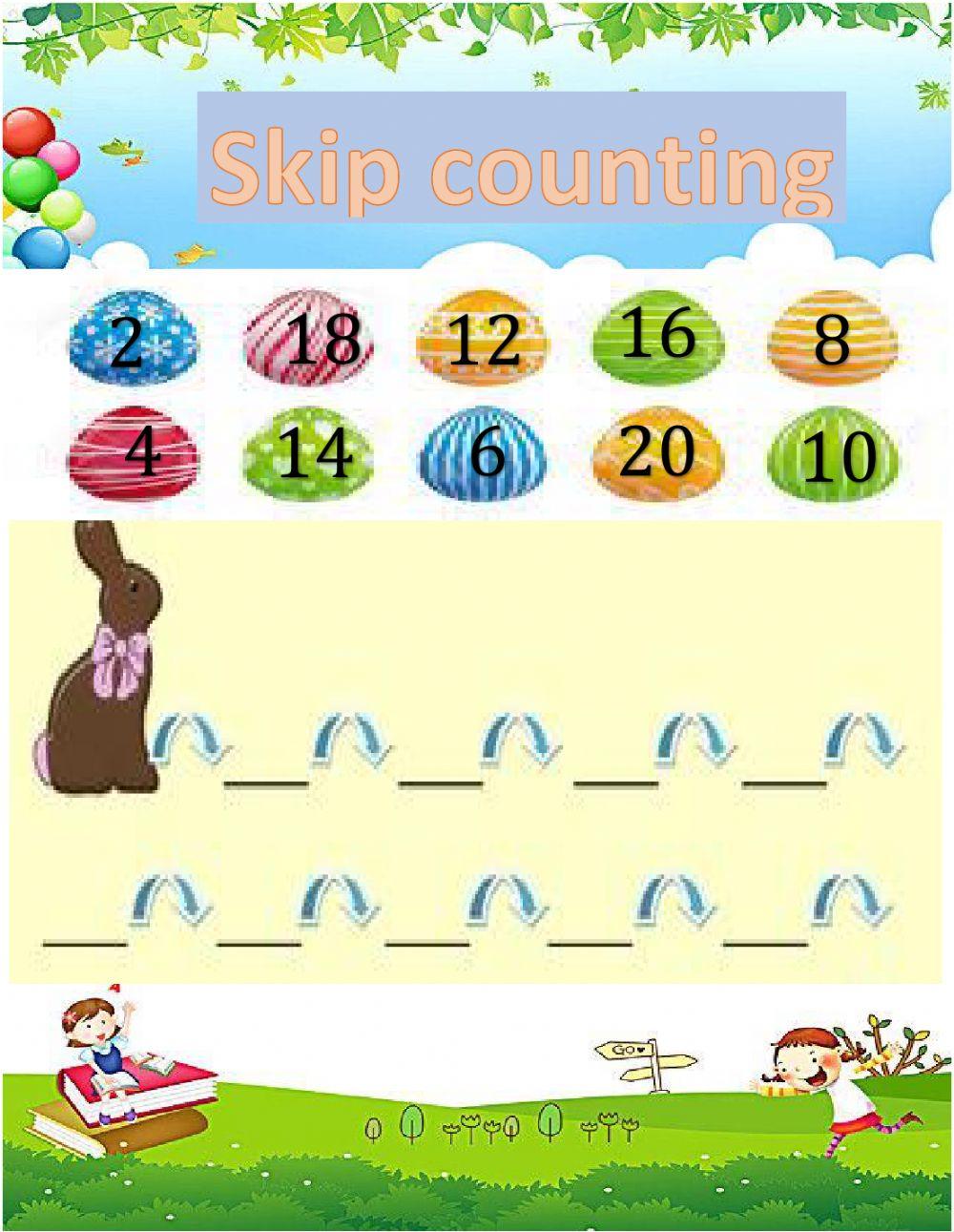 ▼ととママページ△ Skip counting | Free Interactive Worksheets | 283130