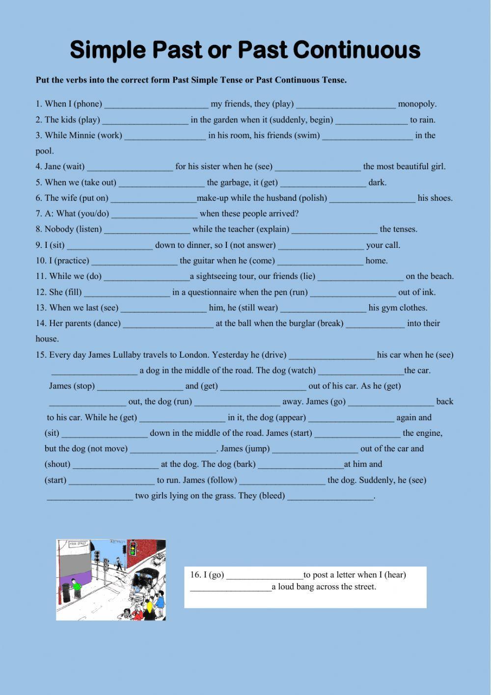 Simple Past or Past Continuous