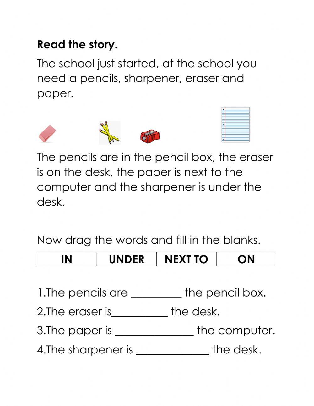 Preposition of place