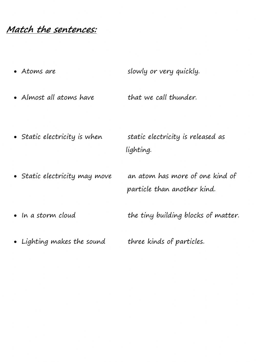 How does matter become charged?