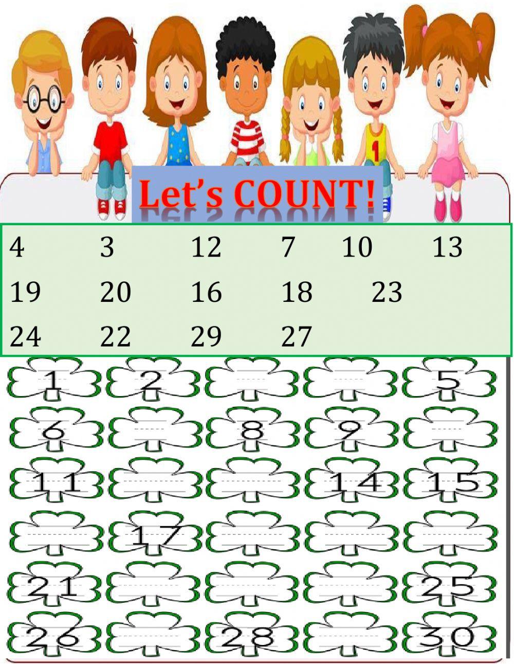 Counting 1-30
