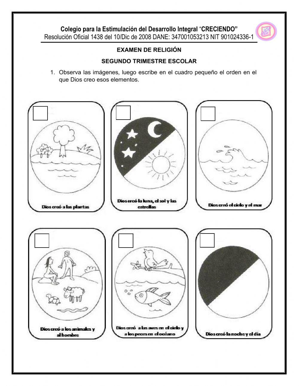 Examen de educación religiosa