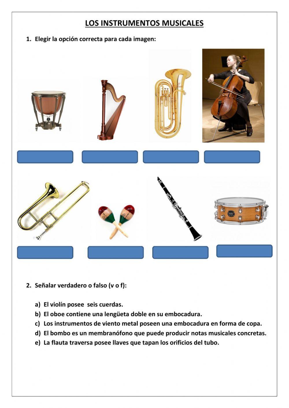 Instrumentos musicales de la orquesta