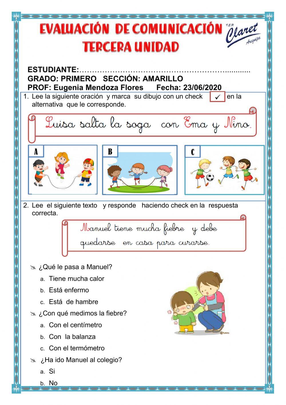 Evaluación de comunicación