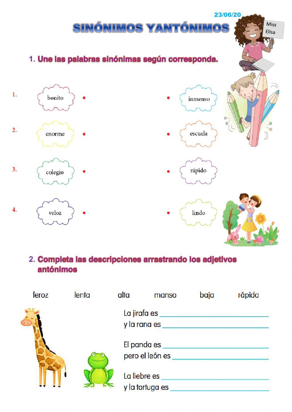 Sinónimos y Antónimos