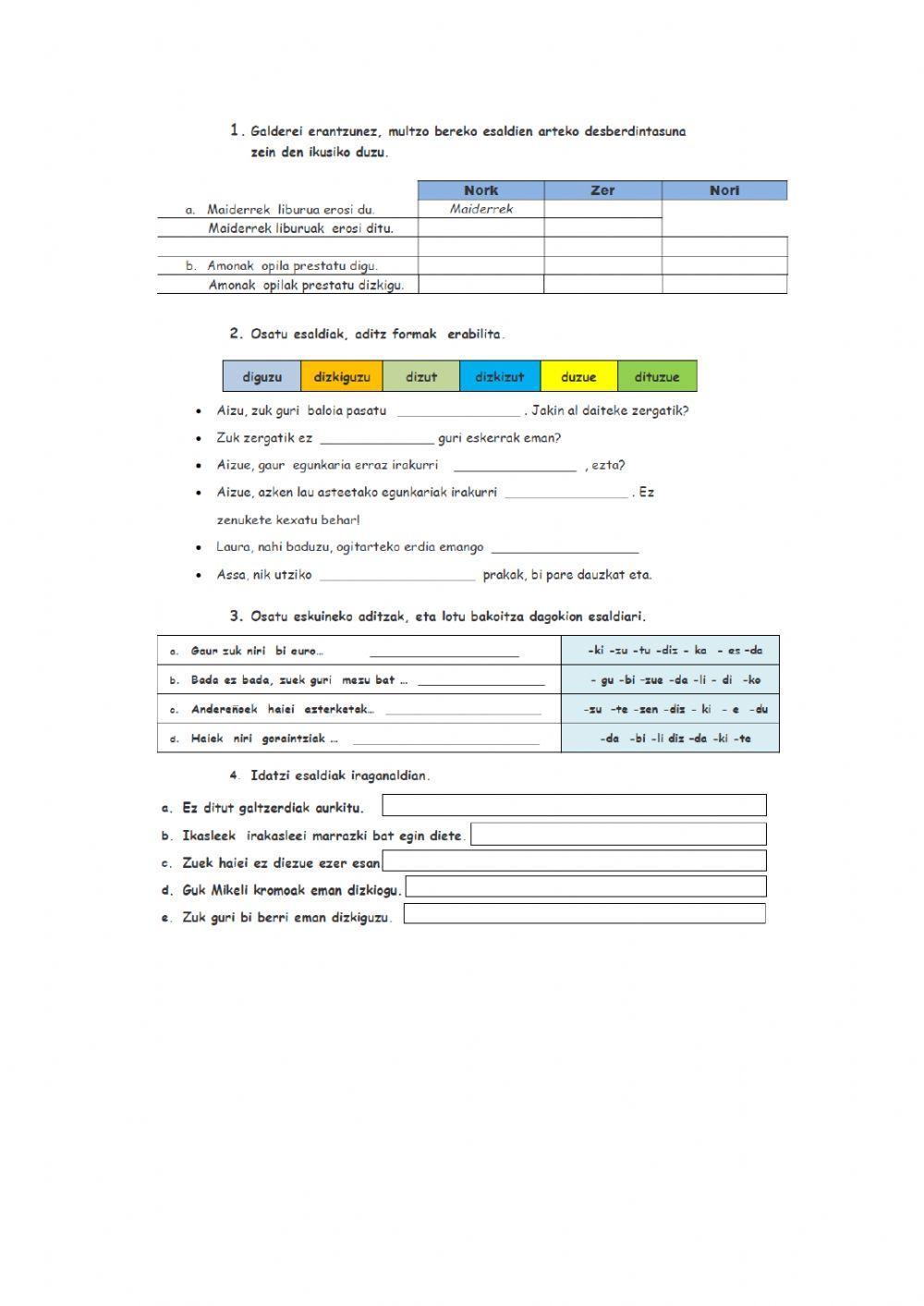 ADITZAK nor-nori-nork-nork-nor