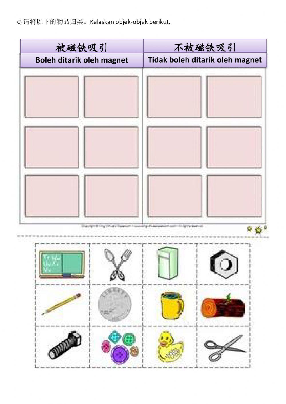 一年级科学 - 磁铁