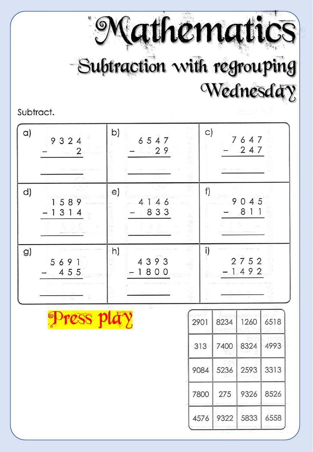 Week 19 - Mathematics - Wednesday
