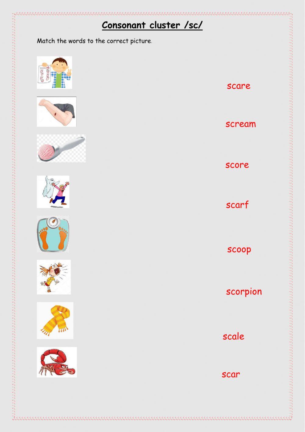 Consonant cluster sc