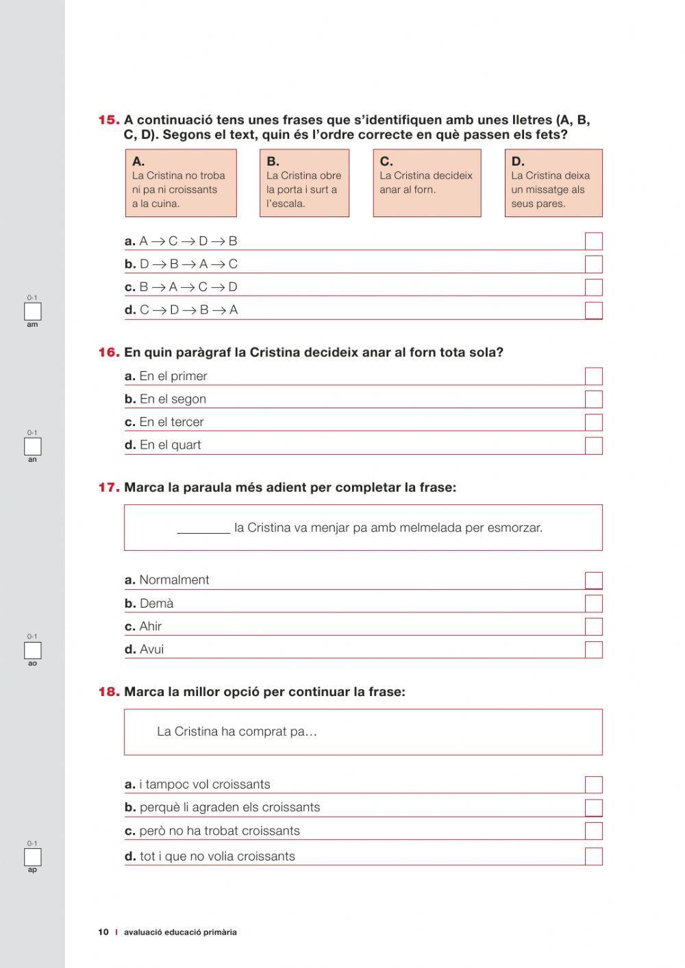 Comprensió lectora 6