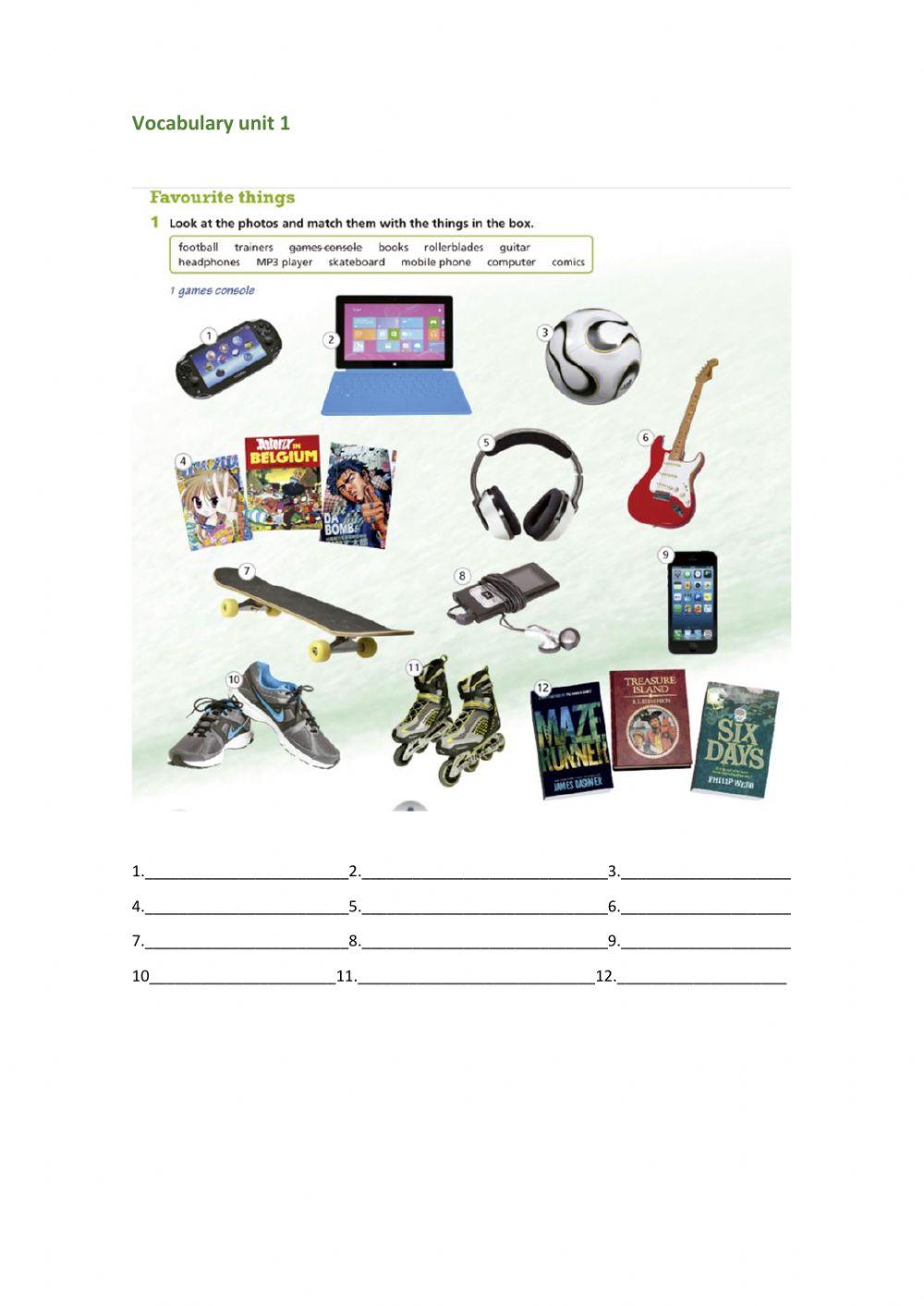 Smart planet unit 1 vocabulary