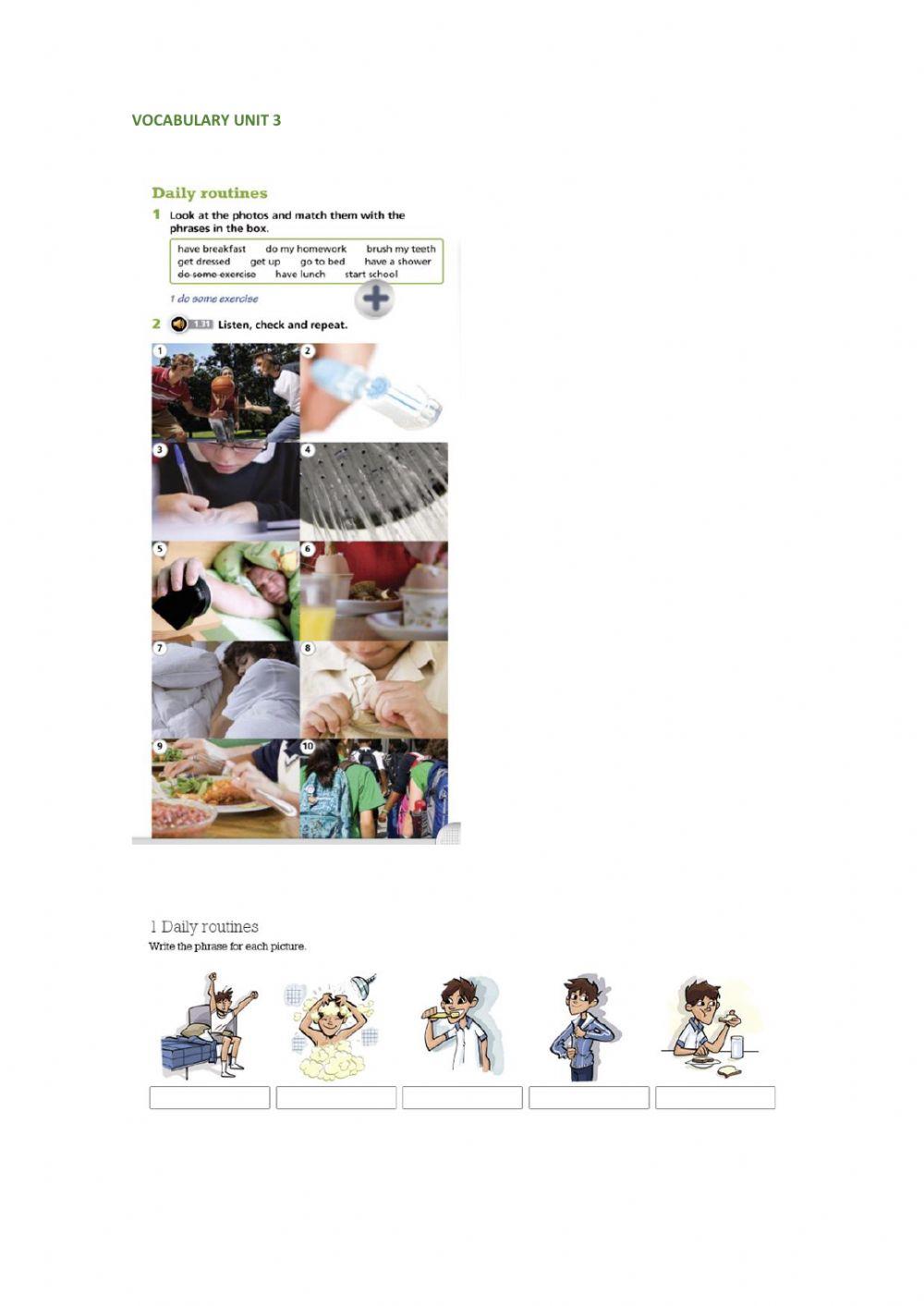 Smart planet unit 3 vocabulary