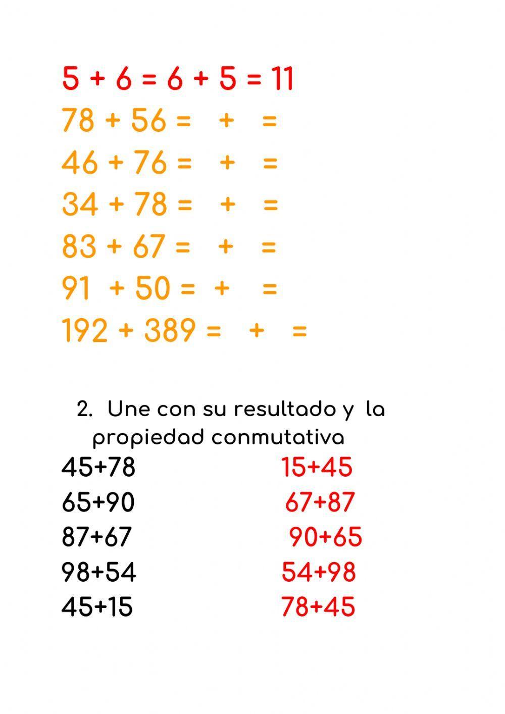 Propiedades de la suma