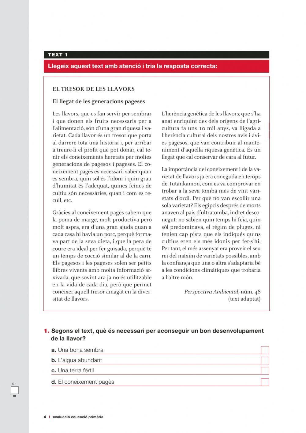 Comprensió lectora 5