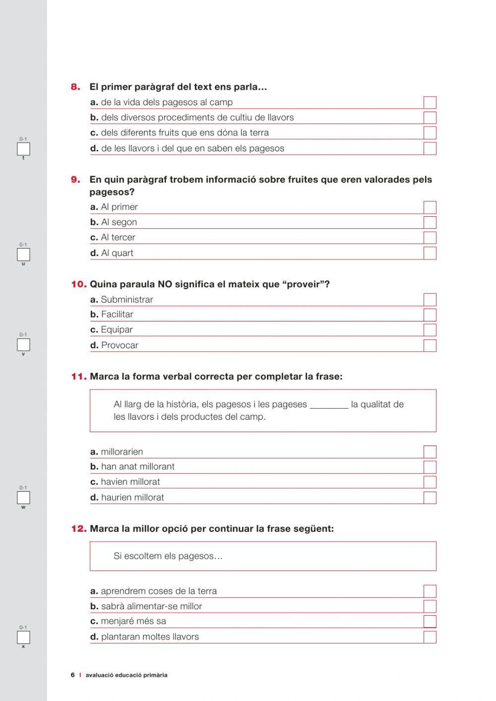 Comprensió lectora 5