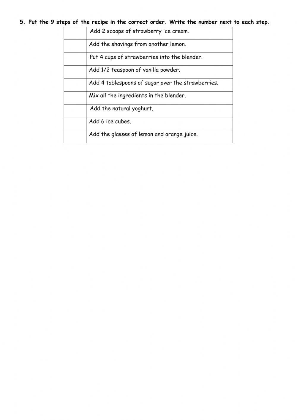 Strawberry Milkshake