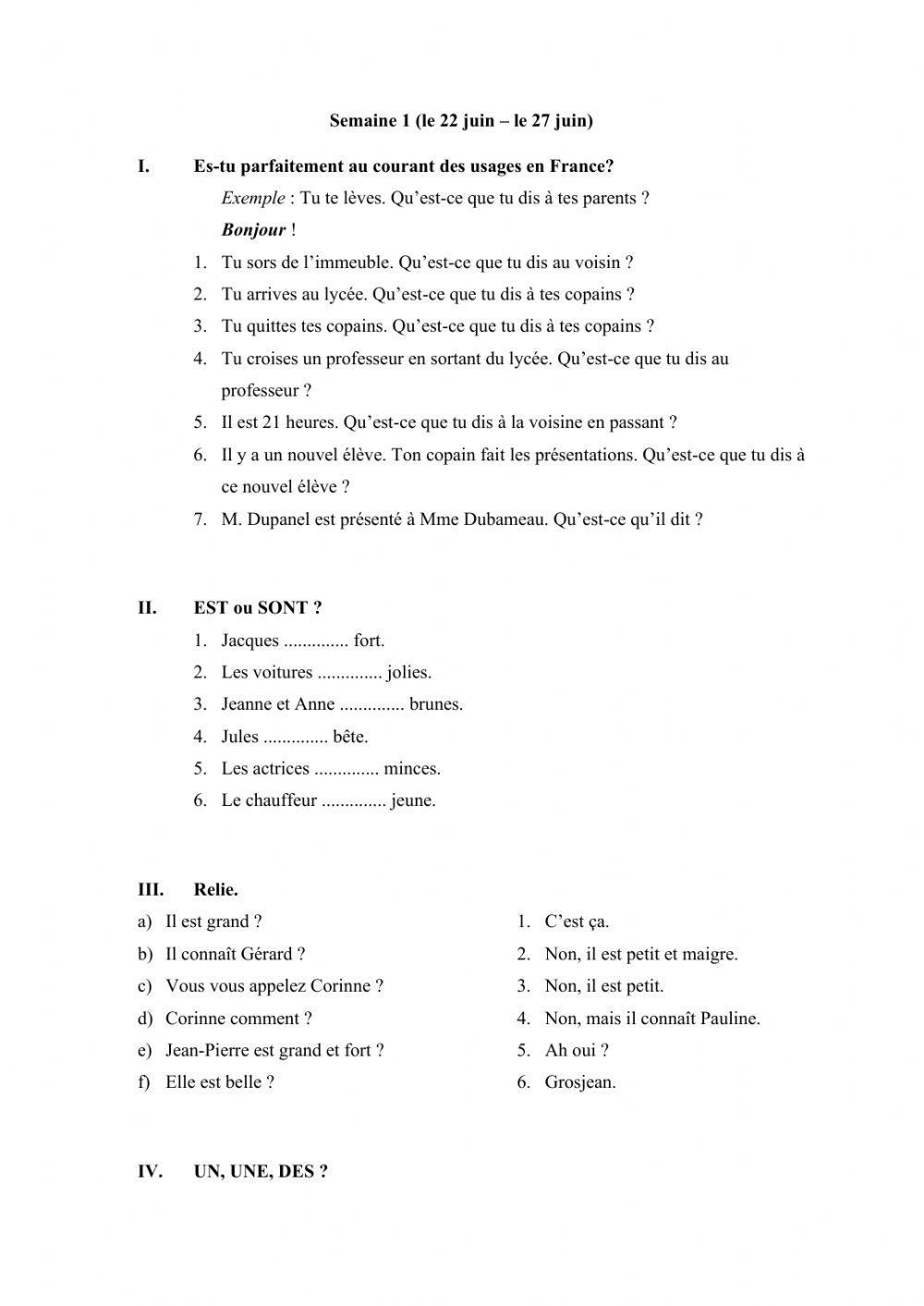 Révision A1 Français