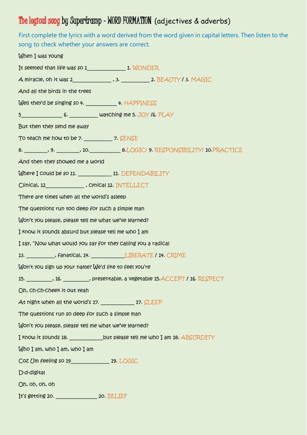 The Logical Song by Supertramp