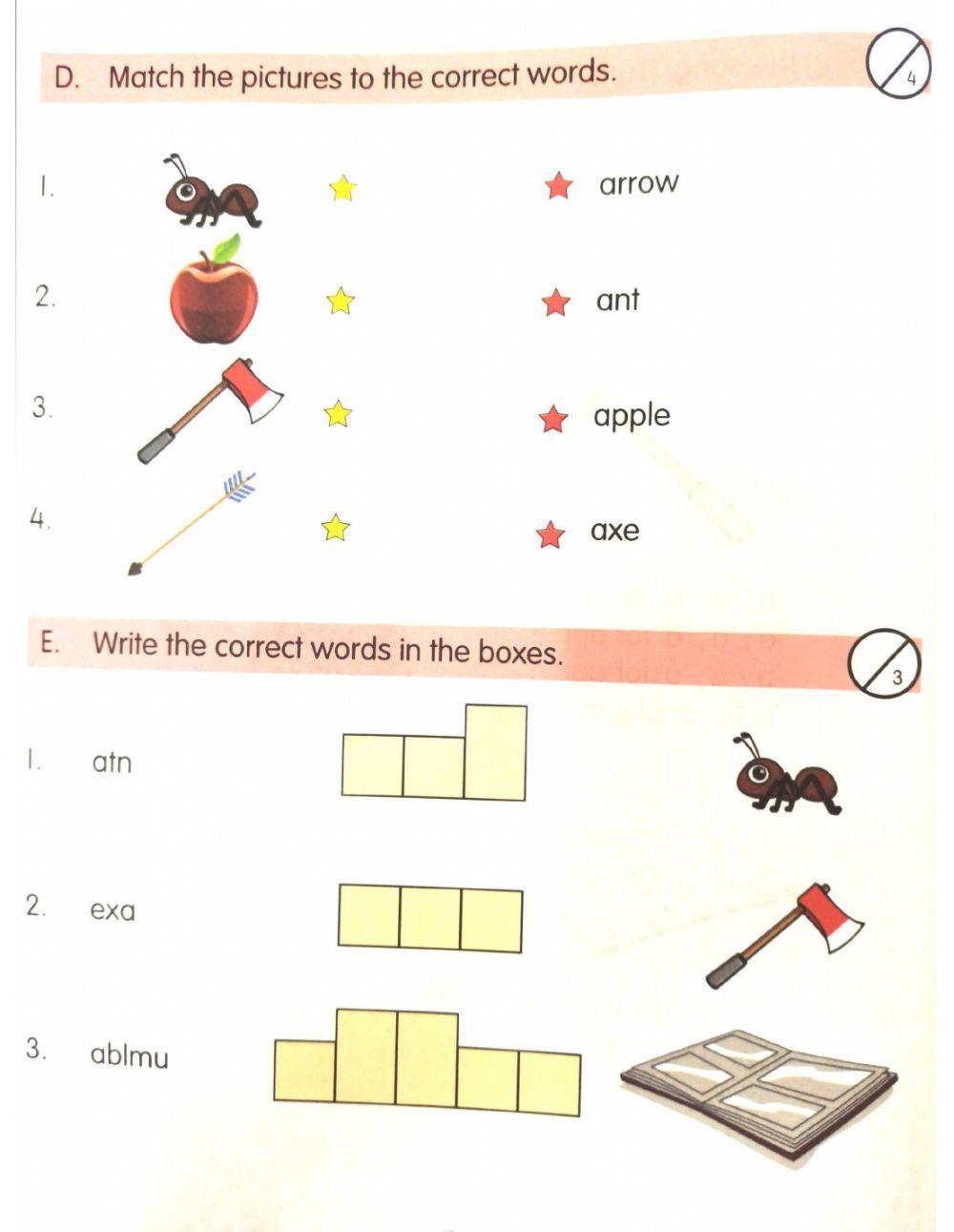 UNIT 2 ANNIE, ANT AND AXE online exercise for | Live Worksheets